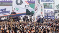 Kampanye ini dihadiri ribuan kader dan simpatisan partai pengusung Anies-Muhaimin. 