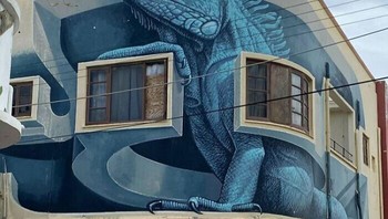 Karya Mural Indah Di Aruba Foto: Reddit via Boredpanda