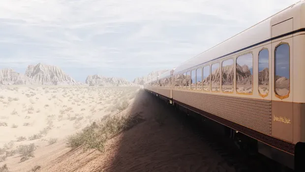 Kereta Mewah Dream of the Desert Milik Arab Saudi. (Dok. Arsenale S.P.A./Saudi Arabia Railways)