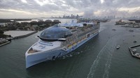 Royal Caribbean mengatakan setiap kilowatt yang digunakan pada Icon of the Seas “diteliti untuk efisiensi energi dan pengurangan emisi.”