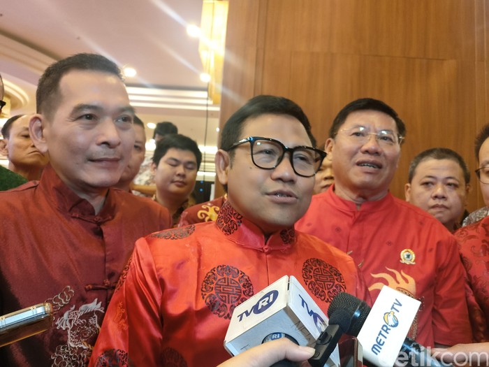 Muhaimin Iskandar (Cak Imin) di Refleksi Imlek 2024 PKB, Season City Mall, Tambora, Jakarta Barat (Dwi R/detikcom)