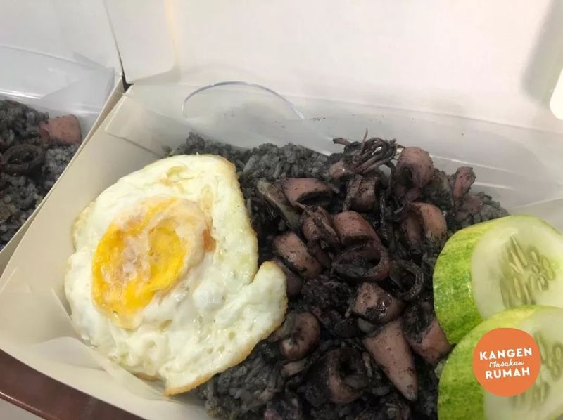 nasi cumi hitam ala Madura buat makan siang