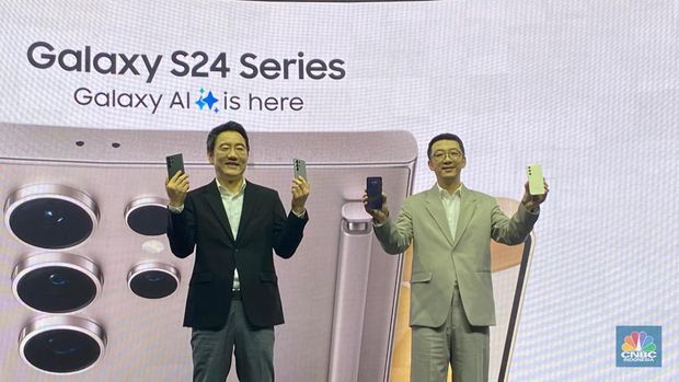 Peluncuran Samsung Galaxy S24. (վ/Novina Putri Bestari)