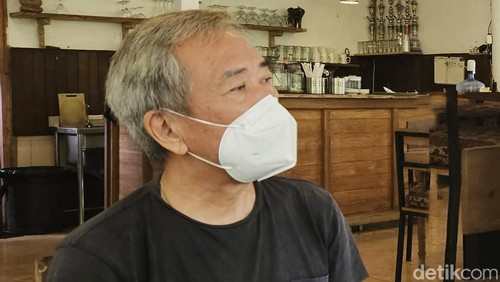 Pemilik Ayuterra Resort, Vincent Juwono, yang menjadi tersangka kasus lift putus. (Putu Krista/detikBali)