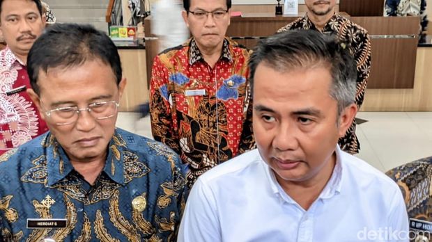 Pj Gubernur Jabar Bey Machmuddin di Ciamis, Kamis (1/2/2024).