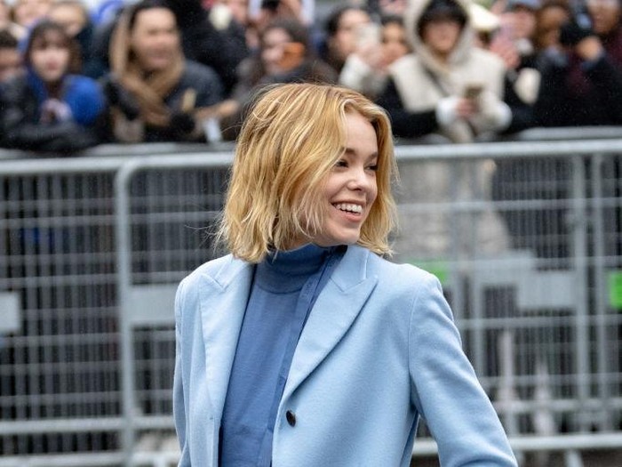 PARIS, FRANCE - JANUARY 26: Milly Alcock attends the Fendi Couture Haute Couture Spring Summer 2023 show as part of Paris Fashion Week  on January 26, 2023 in Paris, France. (Photo by Arnold Jerocki/Getty Images)