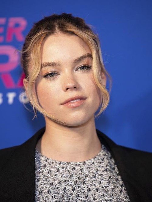 Milly Alcock poses for photographers upon arrival at the TAG Heuer Carrera 60th Anniversary party on Thursday, April 20, 2023 in London. (Vianney Le Caer/Invision/AP)