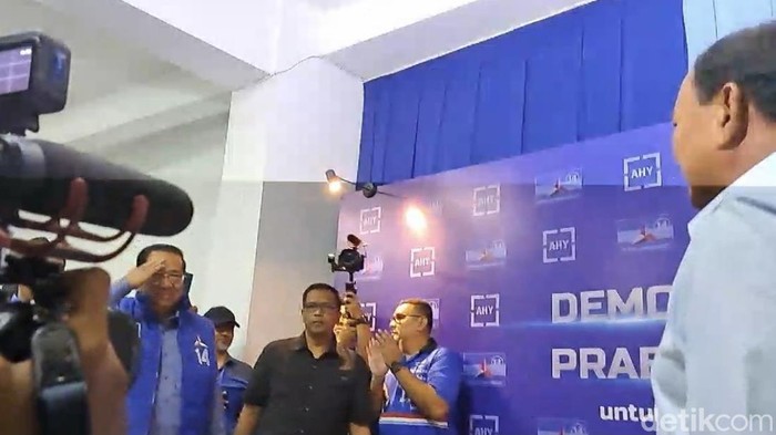 Prabowo dan SBY. (Firda Cynthia Anggrainy/detikcom).
