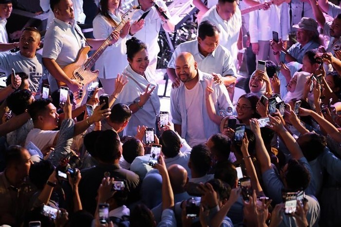 Prabowo didampingi Didit Hediprasetyo dan Titiek Soeharto