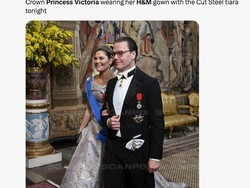 Putri Kerajaan Swedia Tak Bergaun Mewah di Acara Kenegaraan, Pilih Gaun H&M