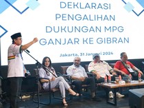 Relawan Masyarakat Pendukung Ganjar Deklarasi Pindah Dukungan ke Gibran