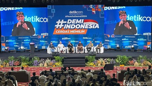 Seruan #PemiluDamai2024 dari acara #DemiIndonesia Cerdas Memiliih di Denpasar, Bali.
