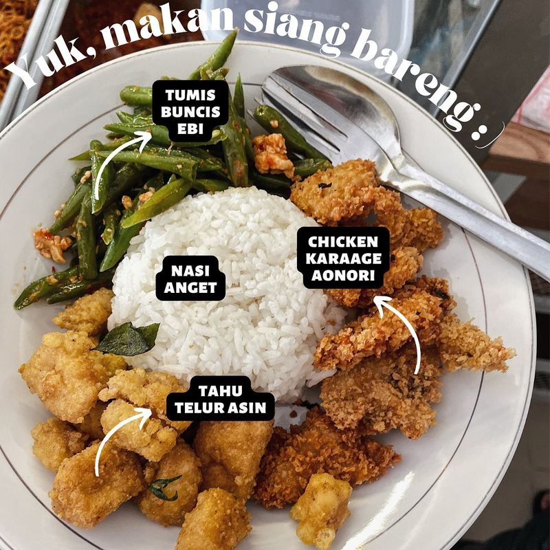 Warung nasi murah di Ruko Aniva Gading Serpong