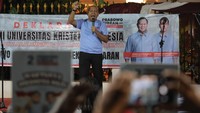 Alumni UKI menyatakan dukungan terhadap Prabowo-Gibran pada Pilpres 2024. 