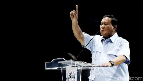 Foto-foto Prabowo di Apel Akbar TKN Muda