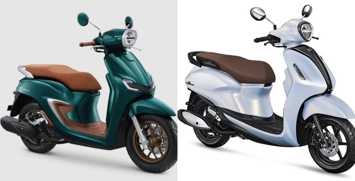 Honda Stylo vs Yamaha Grand Filano. Honda Stylo vs Yamaha Grand Filano.