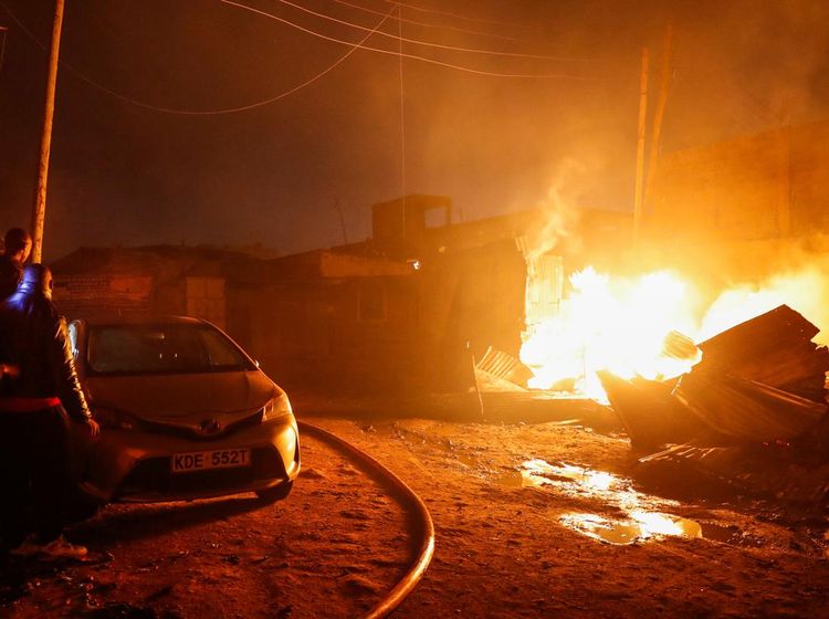 Horor Ledakan Gas Picu Kebakaran Hebat di Kenya, Ratusan Orang Terluka