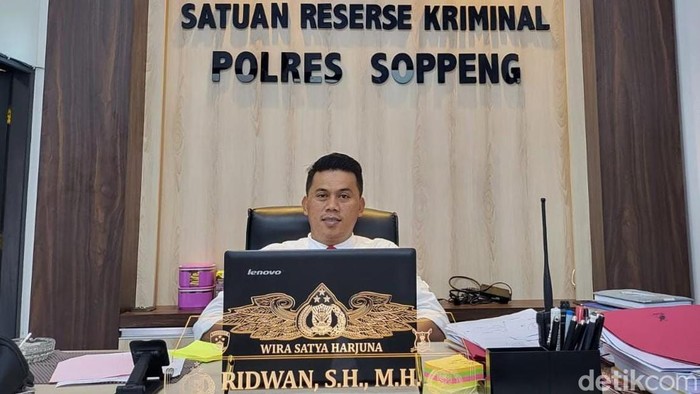 Kasat Reskrim Polres Soppeng Iptu Ridwan.