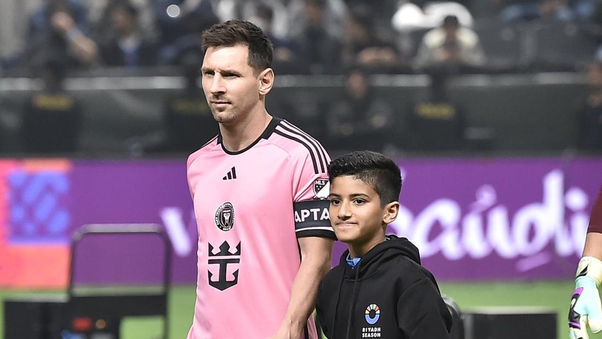 Lionel Messi di laga Al Nassr vs Inter Miami. (Foto: AP)