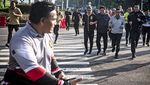 Potret Mahfud Md Olahraga di Monas Saat Hari Terakhir Jadi Menteri