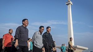 Potret Mahfud Md Olahraga di Monas Saat Hari Terakhir Jadi Menteri