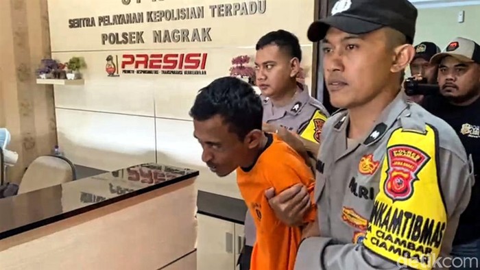 Pelaku pembacokan di Ciambar Sukabumi.