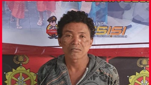 Carles Rangga Mone, pelaku pencurian iPhone mahasiswi di Jalan Tukad Pancoran IV Blok A1 K1 Nomor 6, Banjar Bekul, Kelurahan Panjer, Denpasar.