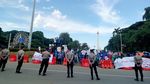 Ratusan Mahasiswa Gelar Aksi Tolak Pemakzulan Jokowi di Monas