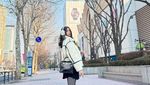 10 Pose Kece Sabrina Chairunnisa Liburan di Korea Meski Tulang Tangan Retak