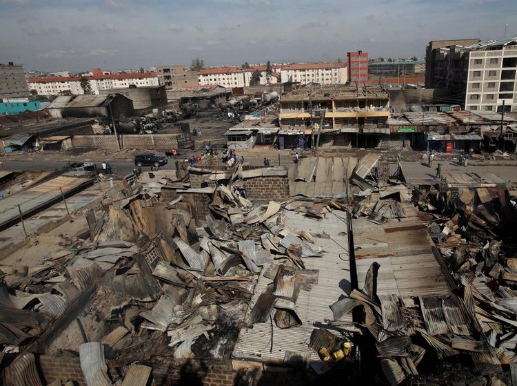 Sisa-sisa Ledakan Hebat di Kenya yang Lukai Ratusan Orang