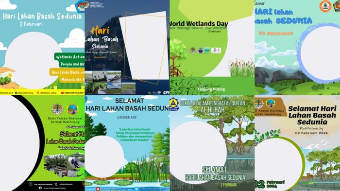 Twibbon Hari Lahan Basah Sedunia 2024.