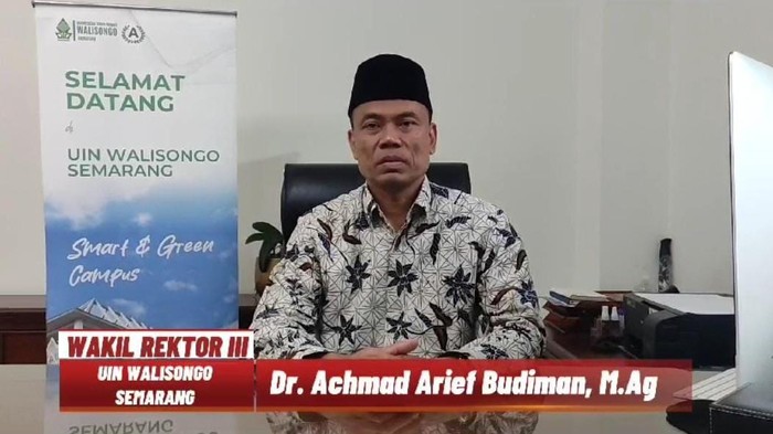 Warek III UIN Walisongo Semarang, Achmad Arief Budiman  (Tangkapan layar video).