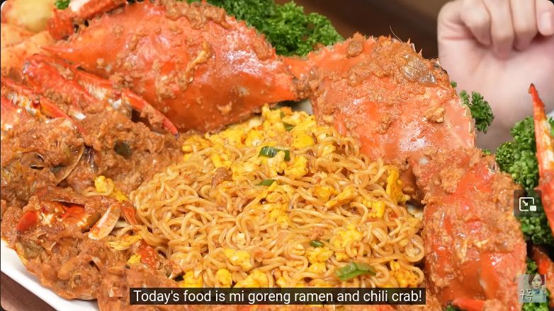 YouTuber Mukbang Indomie Chilli Crab