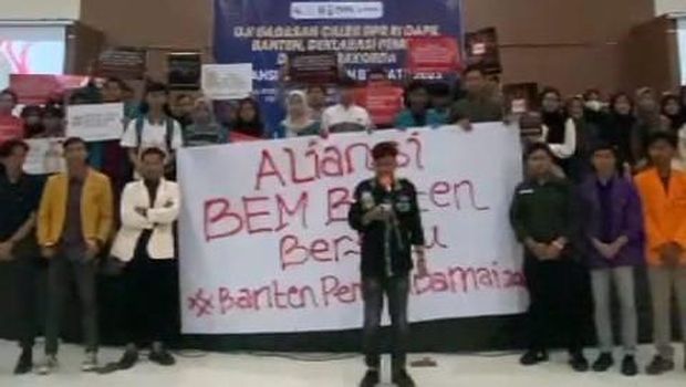 Aliansi BEM Banten deklarasi jaga persatuan jelang Pemilu