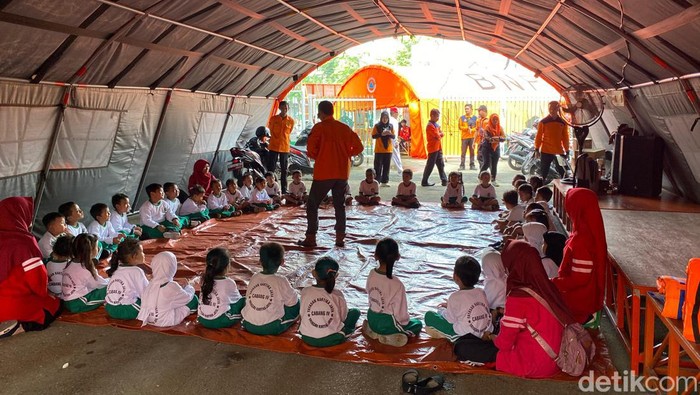BPBD Pamekasan Gelar Sekolah Aman Bencana Di Keposkoan.