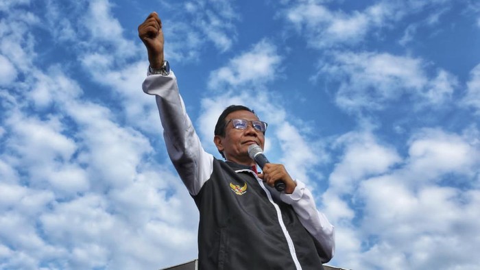 Calon wakil presiden (cawapres) nomor urut 3 Mahfud MD