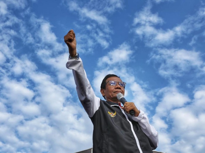 Calon wakil presiden (cawapres) nomor urut 3 Mahfud MD