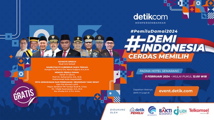#DemiIndonesia Cerdas Memilih di Kota Semarang, Senin (5/2/2024).