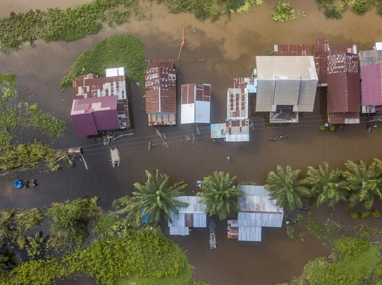 Potret Desa Terisolasi Banjir di Jambi