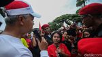 Ganjar dan Puan Jalan Sehat 3 Km di Taman Waduk Pluit