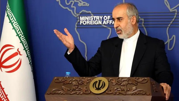 Iran’s Foreign Ministry spokesman Nasser Kanani. (AFP)