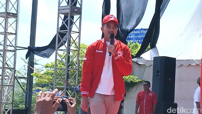 Kaesang Pangarep di Batam. (Alamudin Hamapu/detikSumut)