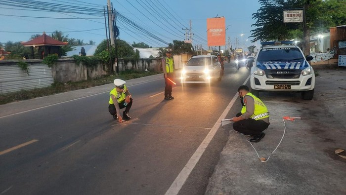 Kecelakaan motor tewaskan warga di Lombok Utara, Jumat sore (2/2/2024). (Humas Polres Lombok Utara)