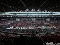 Konser Salam Metal, GBK Memerah dengan Massa Ganjar-Mahfud