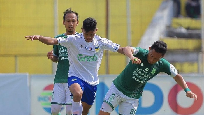 Laga PSMS Medan vs PSIM Jogja di Stadion Baharoeddin Siregar, Medan, Sabtu (3/2/2024).