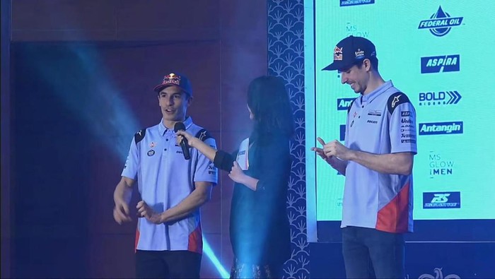 Marc Marquez dan Alex Marquez di Jakarta.