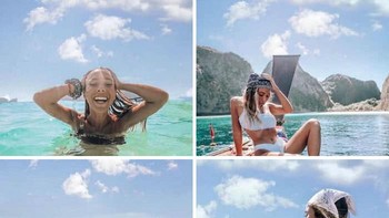 Beda-beda tempat tapi kok bentuk awannya sama semua ya. Foto: Boredpanda