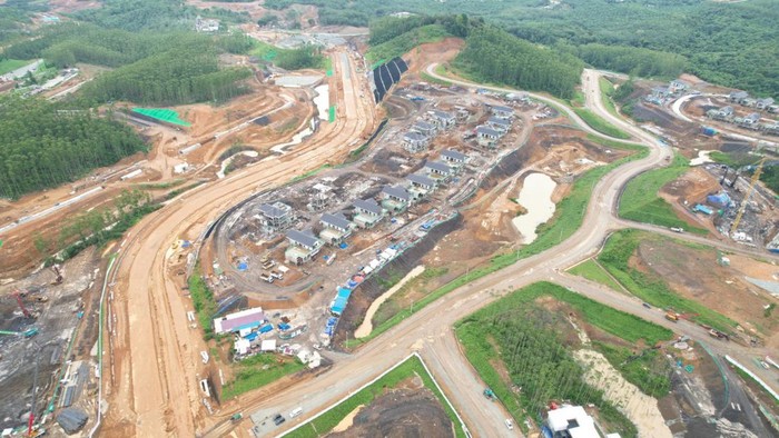 Progres pembangunan rumah menteri di IKN/Dok. Kementerian PUPR Progres pembangunan rumah menteri di IKN/Dok. Kementerian PUPR