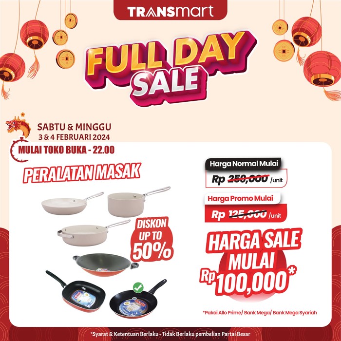 Transmart Full Day Sale 3-4 Februari 2024
