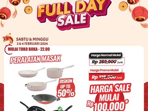 Butuh Alat Masak Baru? Transmart Full Day Sale Lagi Guyur Diskon 50+20%